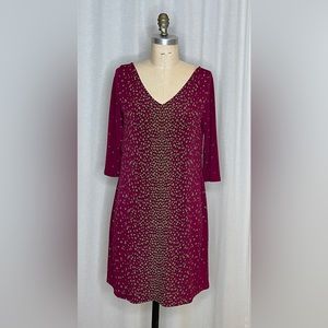 Leota Matte Jersey Nouveau Sheath Mini Size Large